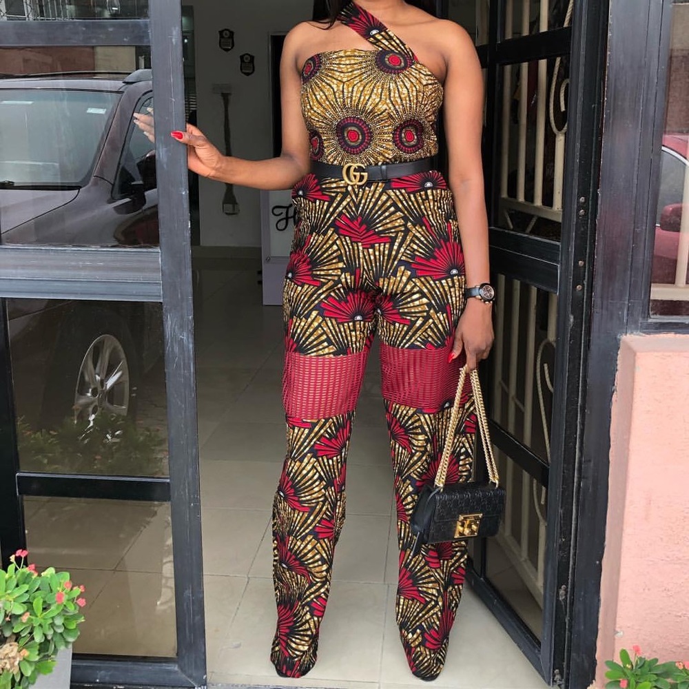 Beautiful Jumpsuit Handmade W/Authentic African Print